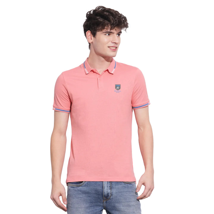 Coral Regular Fit Men's Polo T-Shirt