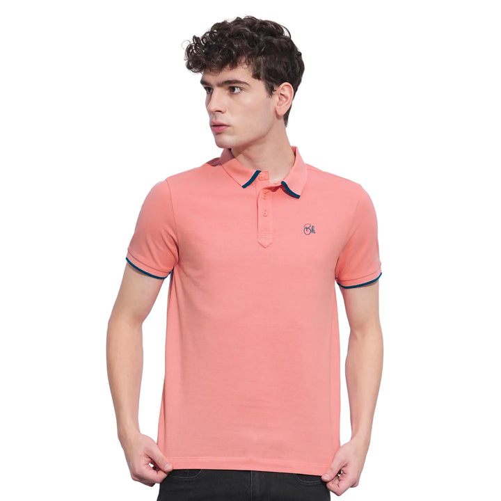 Coral Regular Fit Men's Polo T-Shirt
