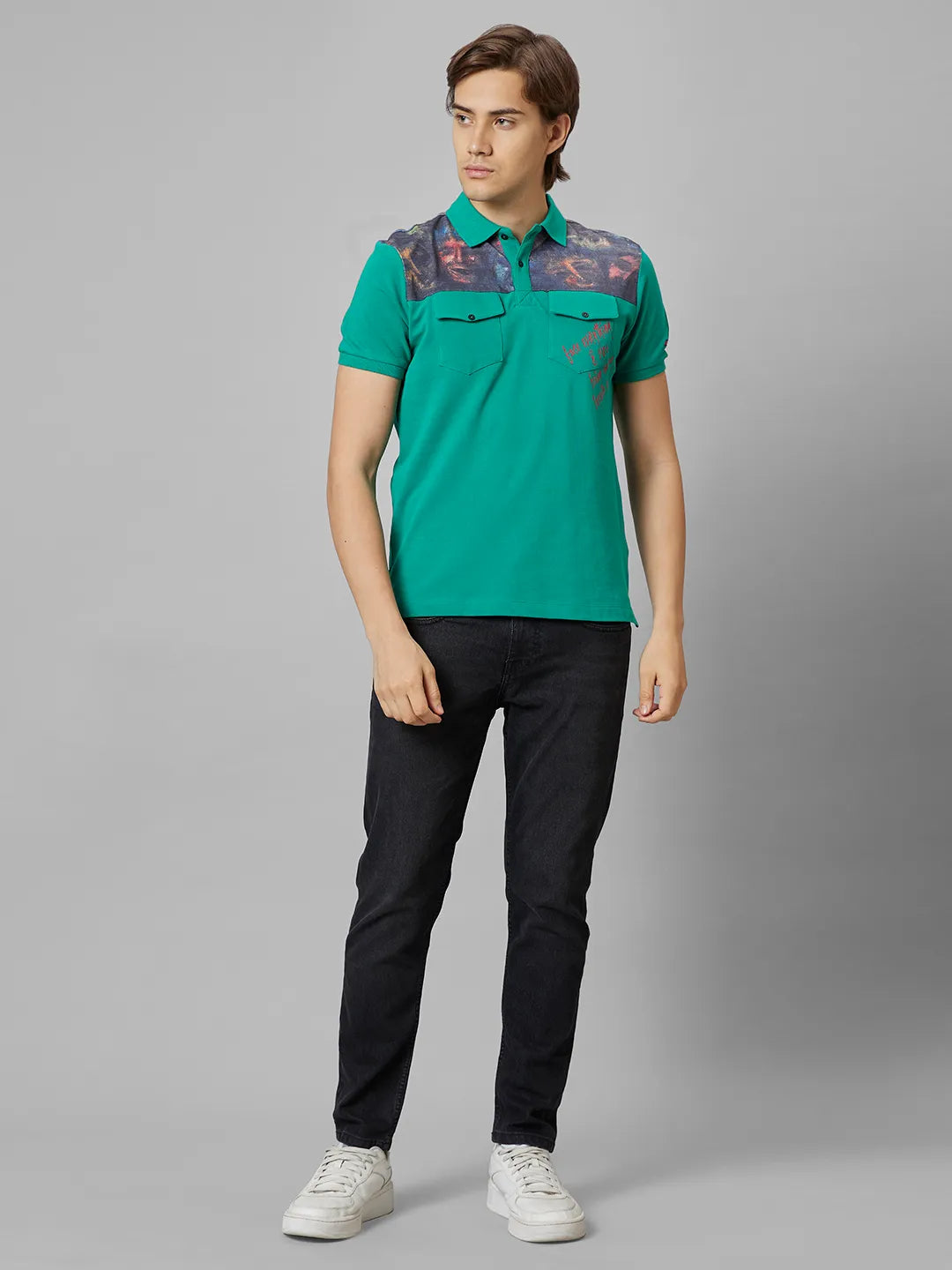 Human Reguler Being Human Men Reguler Fit T-Shirts-Green