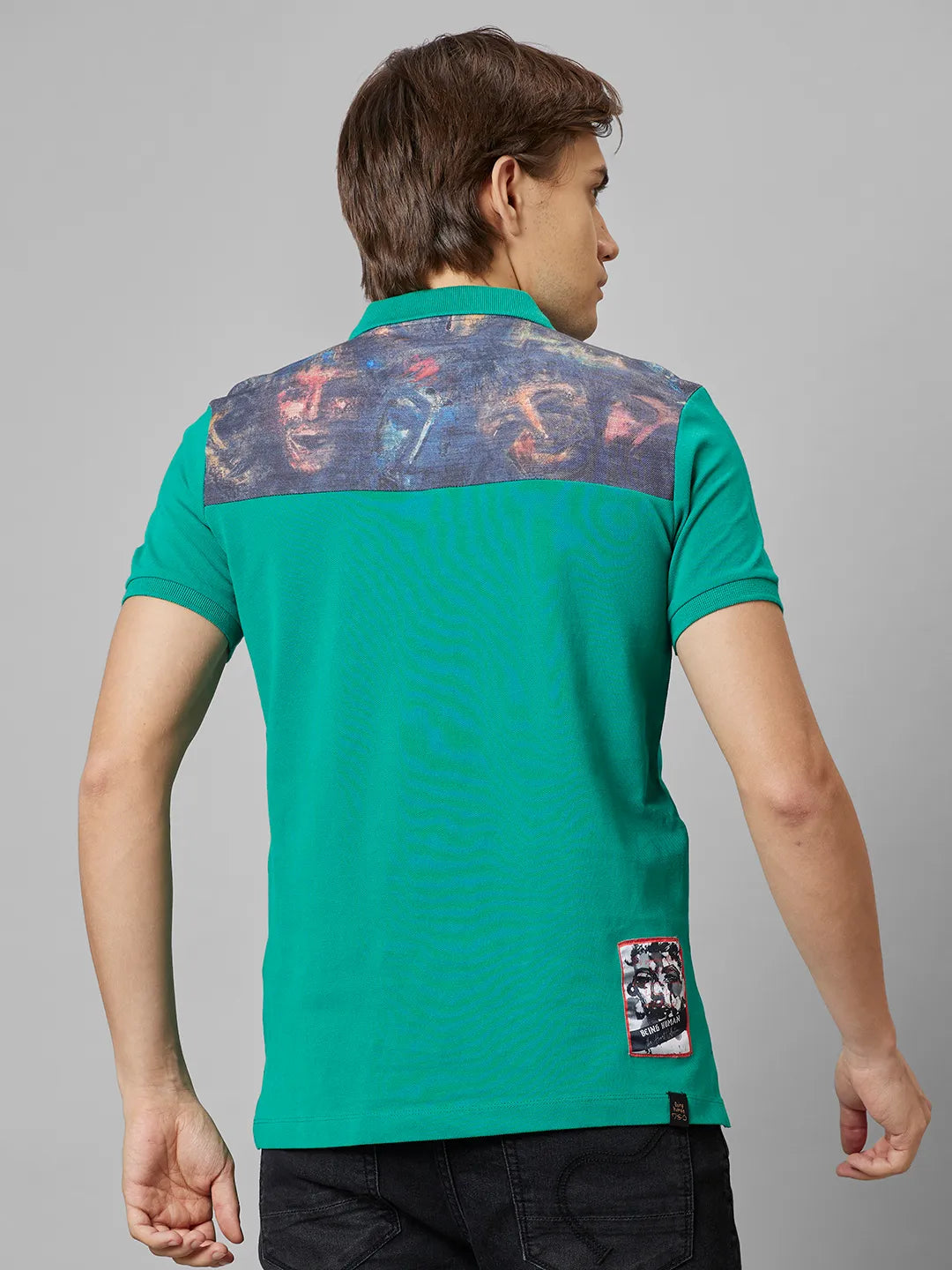 Human Reguler Being Human Men Reguler Fit T-Shirts-Green