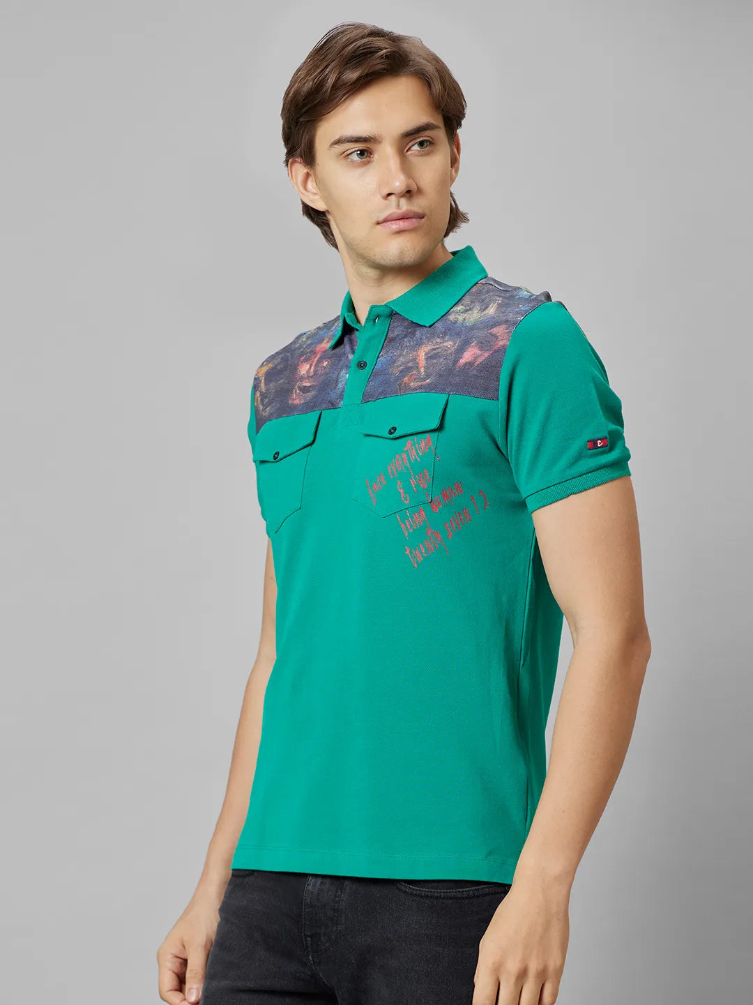 Human Reguler Being Human Men Reguler Fit T-Shirts-Green