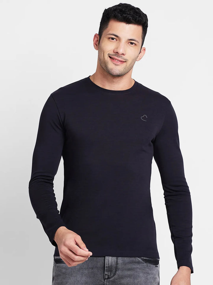 Black Men's Long Sleeves T-Shirt by Being Human Clothing