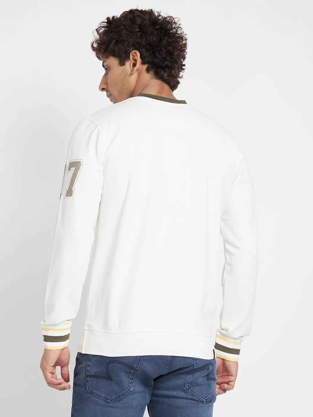 Men T-Shirts-Navy And White by Being Human Clothing