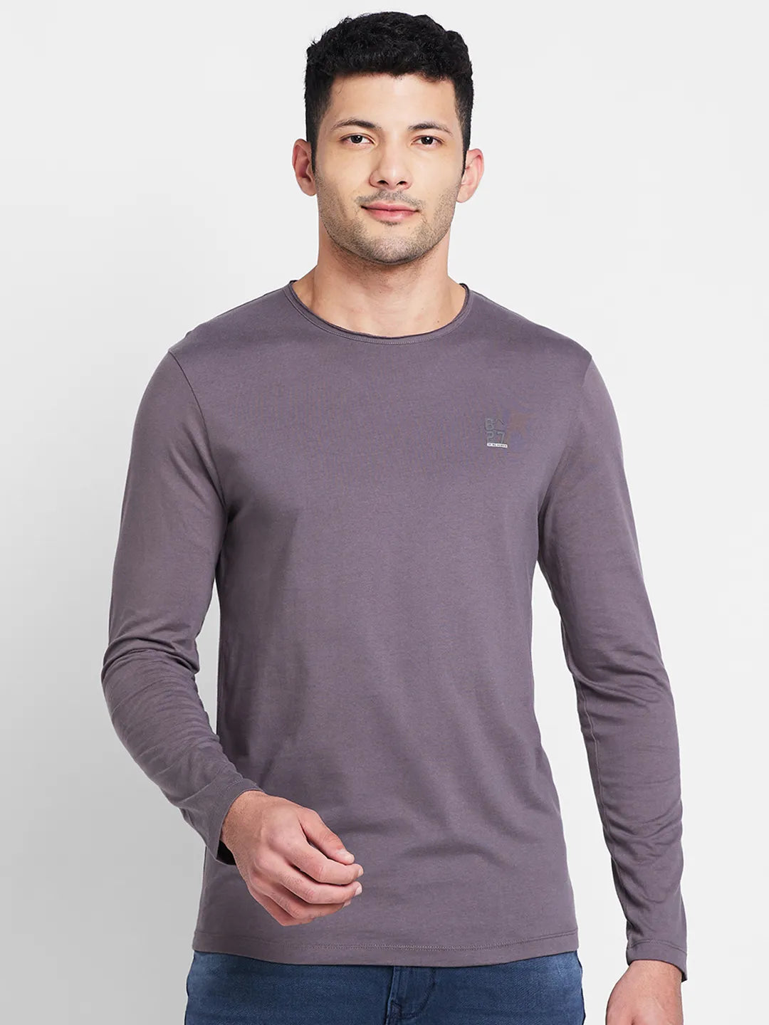 Being Human Clothing Men Regular Fit Crew Neck T-Shirts-Elephant