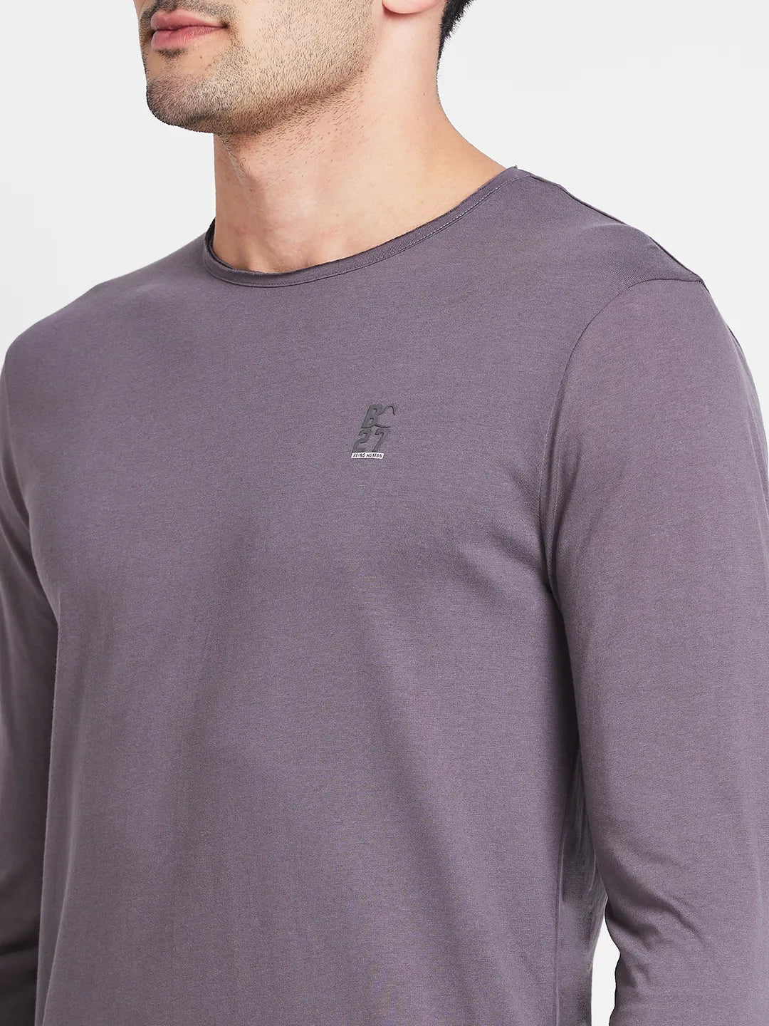 Being Human Clothing Men Regular Fit Crew Neck T-Shirts-Elephant