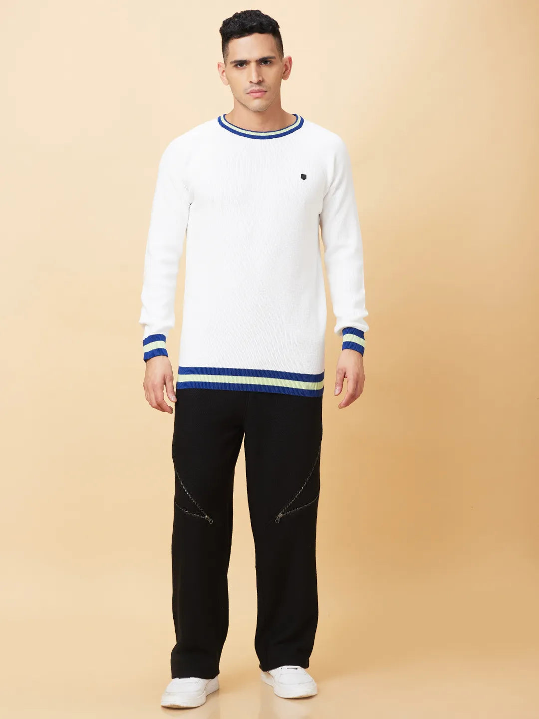 Being Human Clothing Mens-Top Crew Neck White