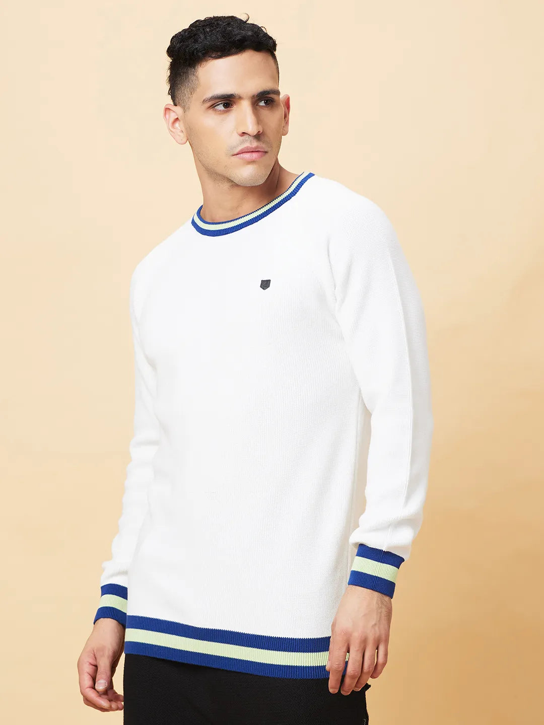 Being Human Clothing Mens-Top Crew Neck White