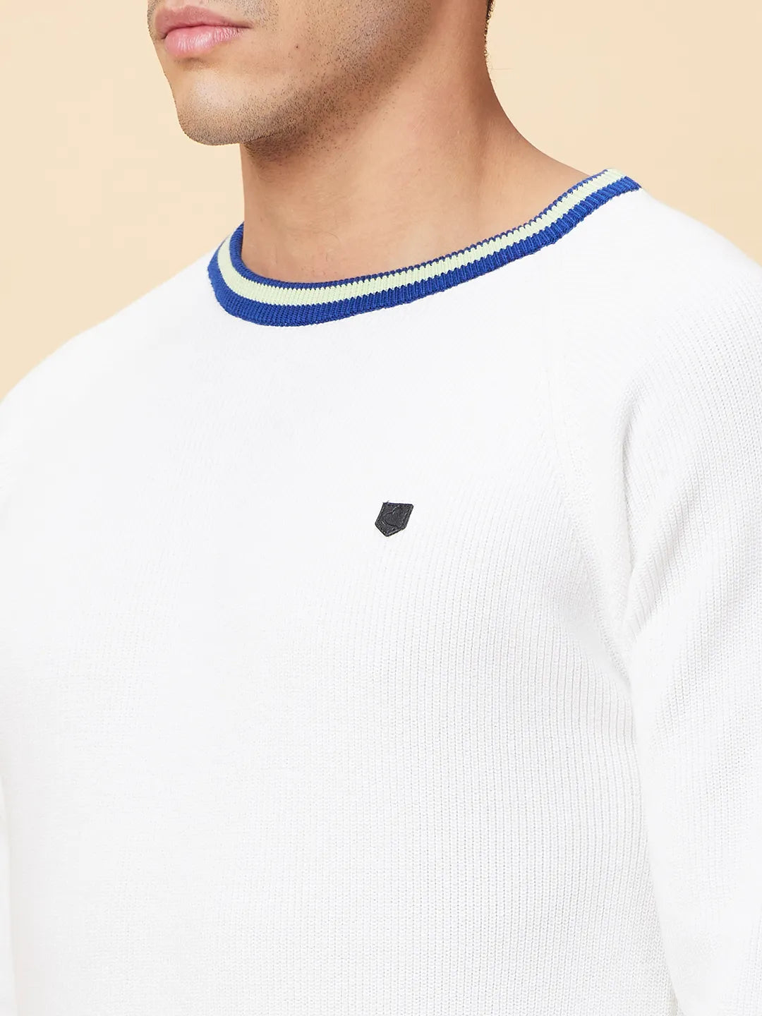 Being Human Clothing Mens-Top Crew Neck White