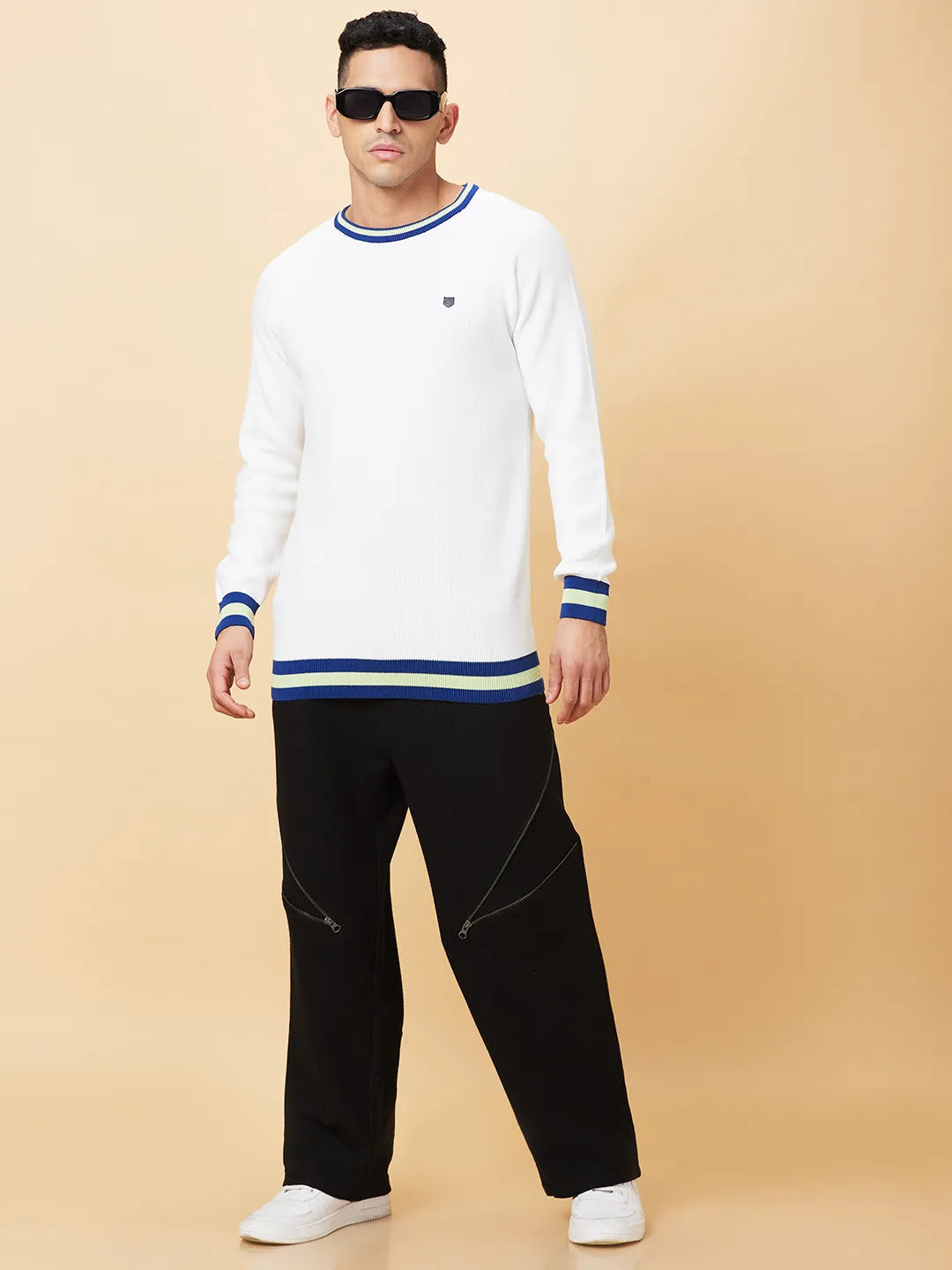 Being Human Clothing Mens-Top Crew Neck White