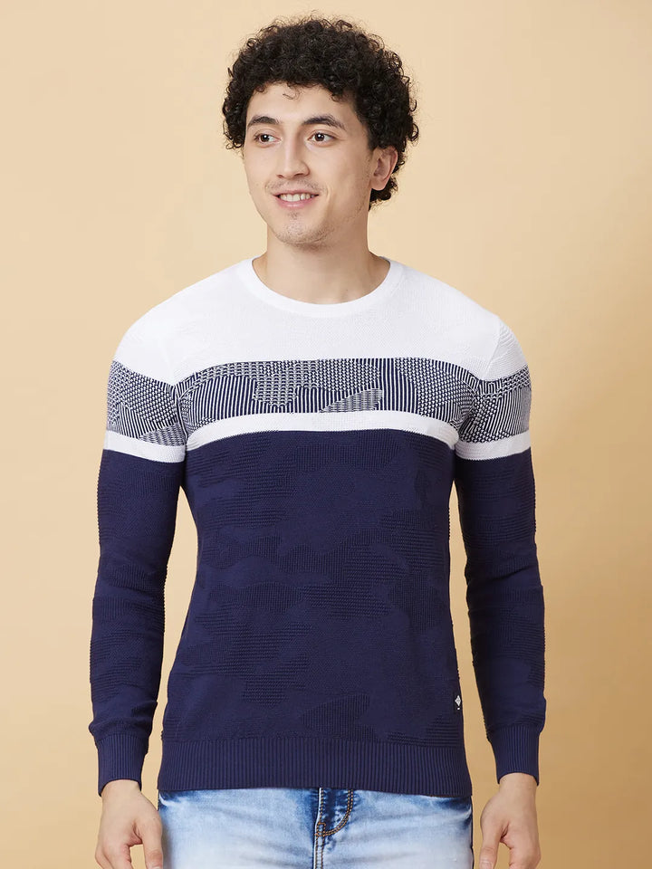 White Regular Fit Round Neck Men's T-Shirt by Being Human Clothing