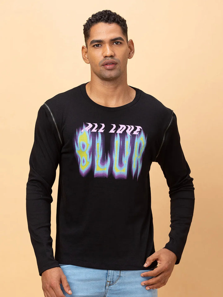 Deep Teal Regular Fit Round Neck Men's T-Shirt by Being Human Clothing