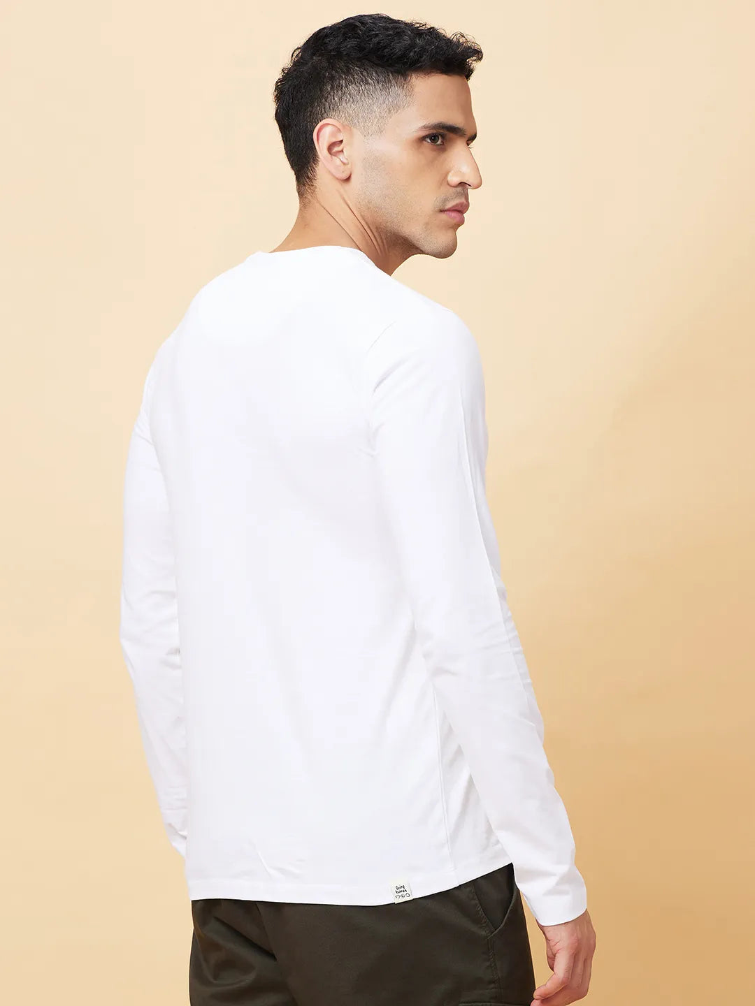 Being Human Clothing Mens-Top Crew Neck White