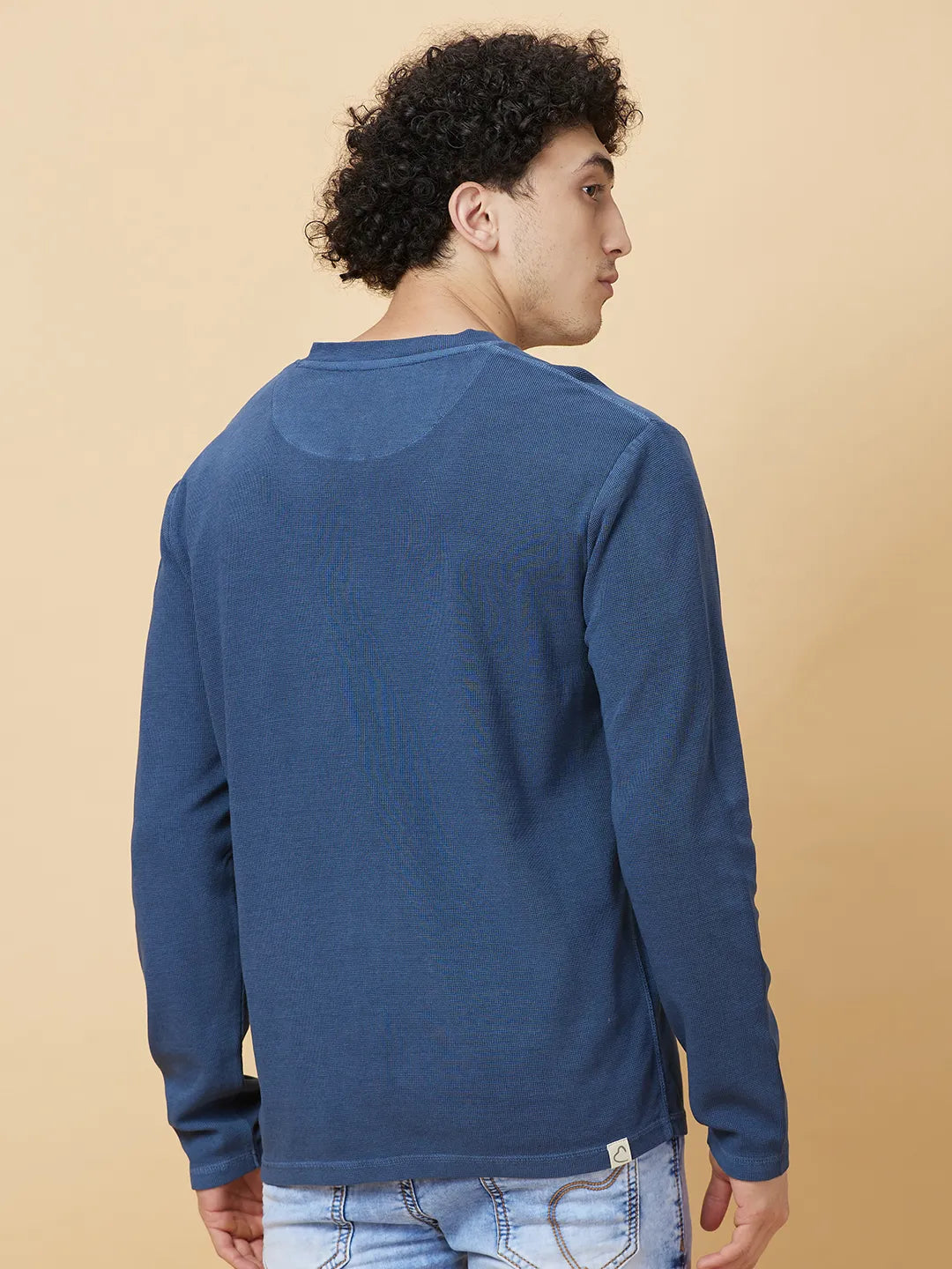 Being Human Clothing Mens-Top Crew Neck Indigo