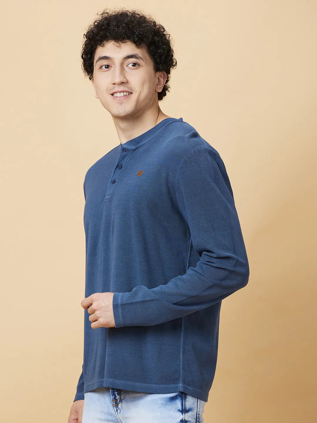 Being Human Clothing Mens-Top Crew Neck Indigo