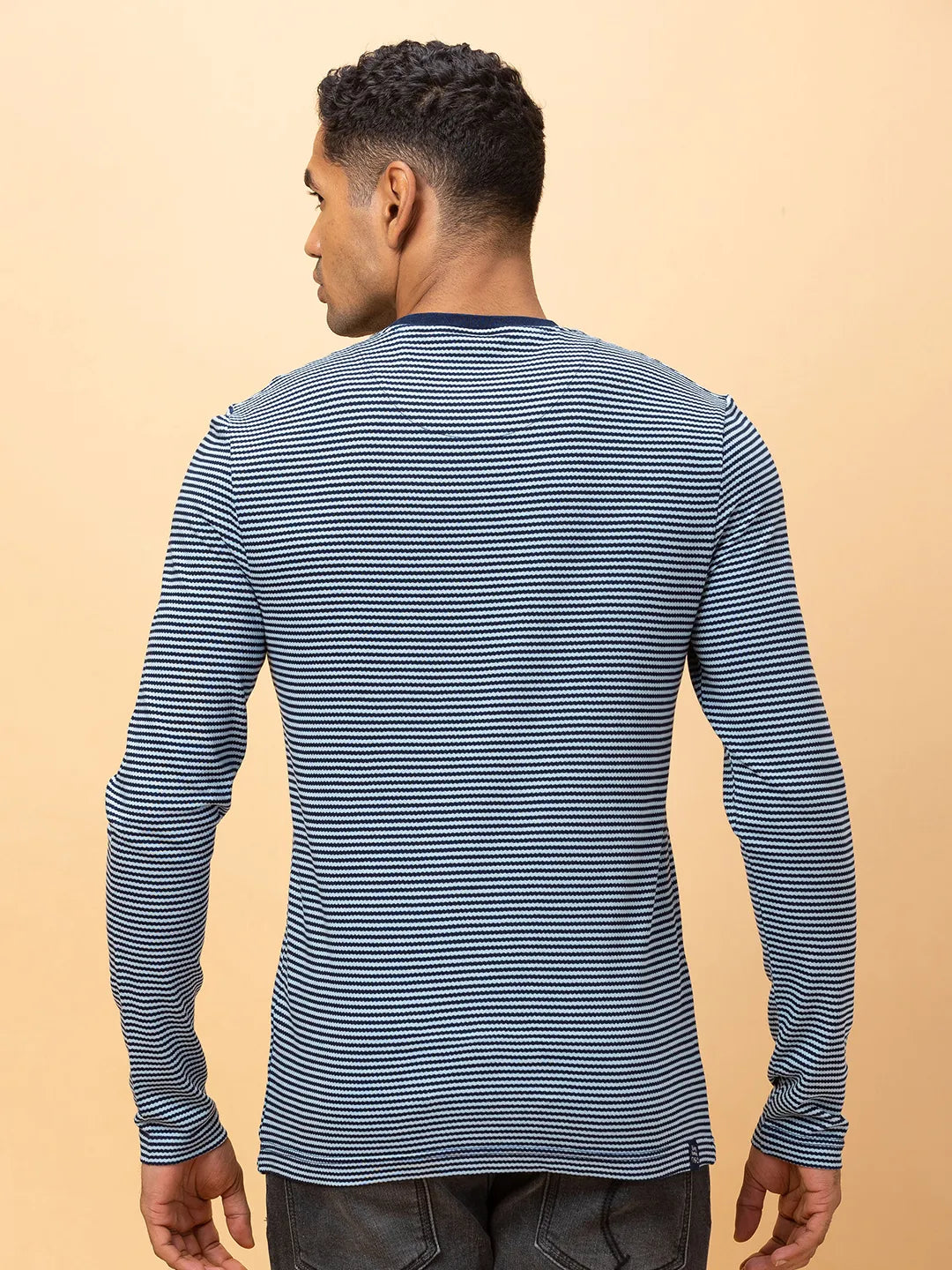 Being Human Clothing Mens-Top Crew Neck Navy