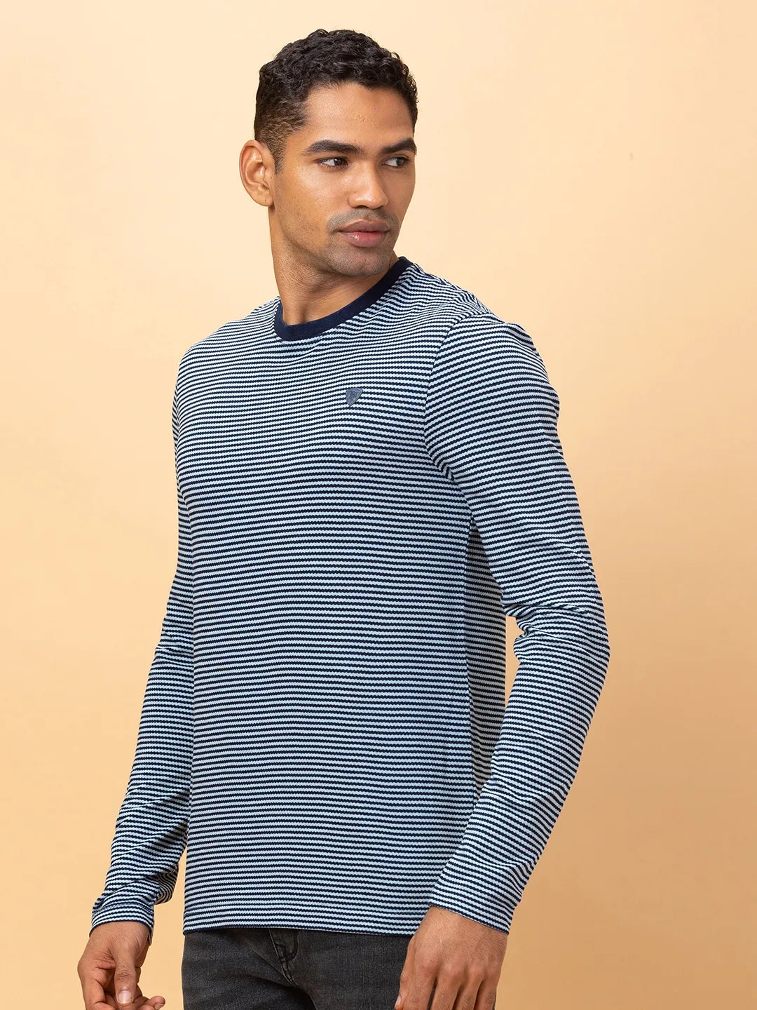 Being Human Clothing Mens-Top Crew Neck Navy