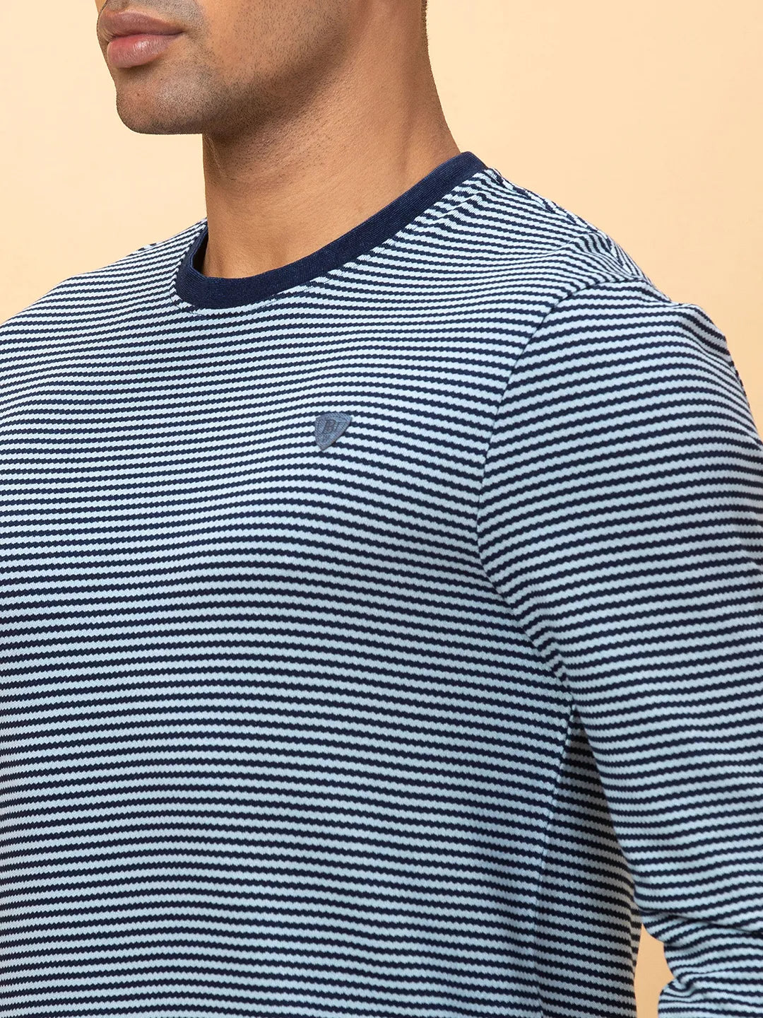 Being Human Clothing Mens-Top Crew Neck Navy