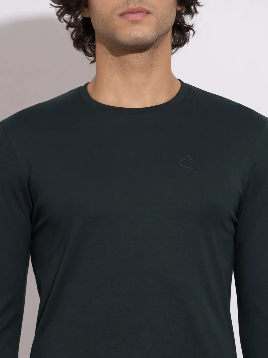 Being Human Men's Black Crew Neck Full Sleeve T-Shirt