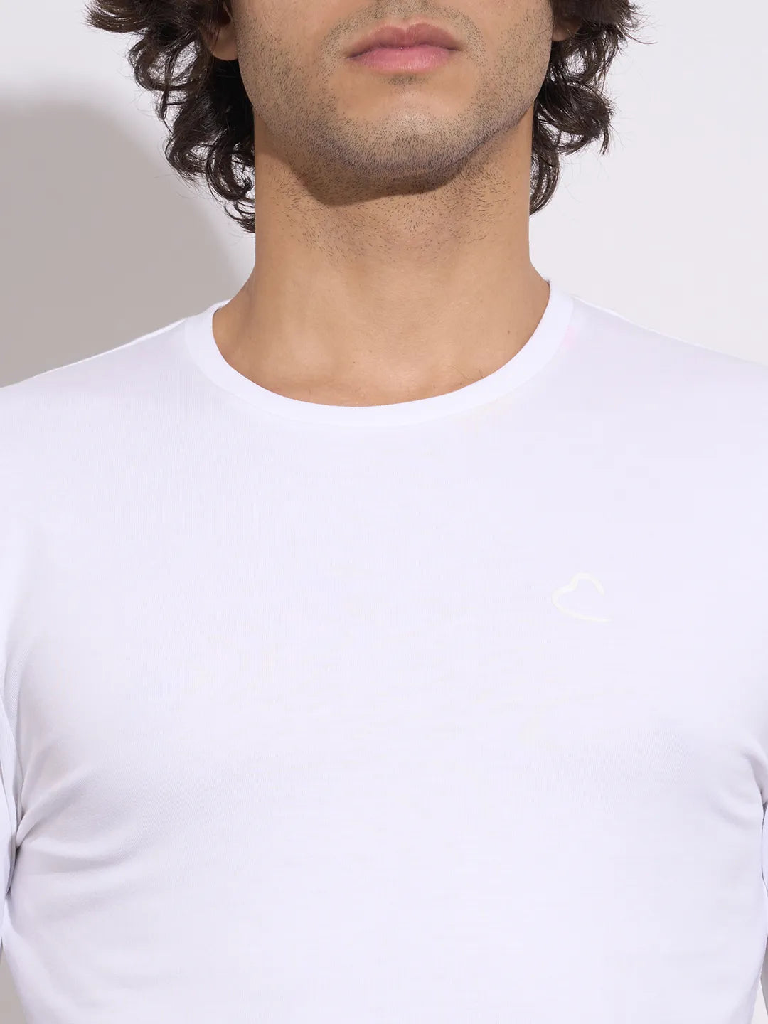 Being Human Men's White Crew Neck Full Sleeve T-Shirt