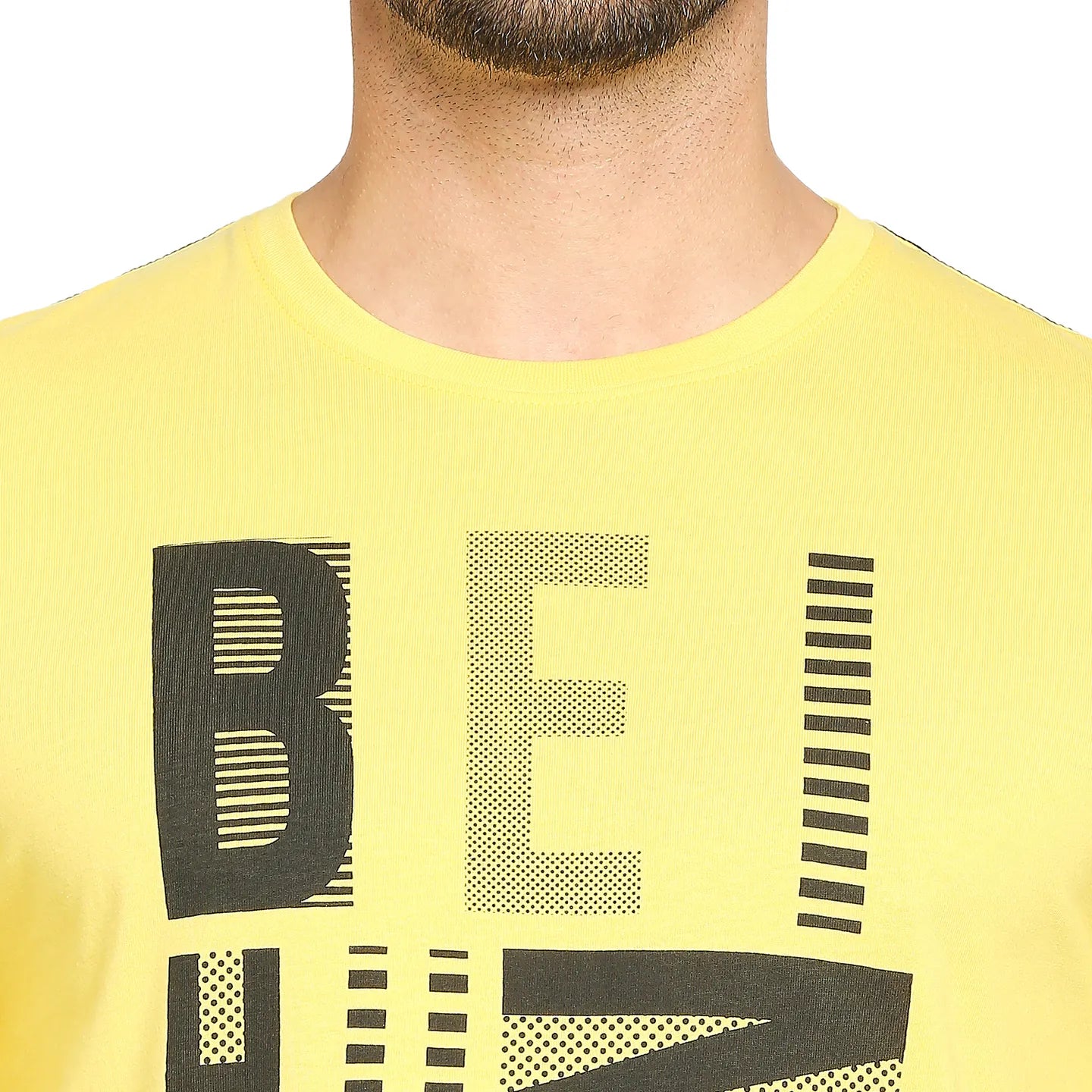 Yellow Regular Fit Men's Long Sleeves T-Shirt by Being Human Clothing