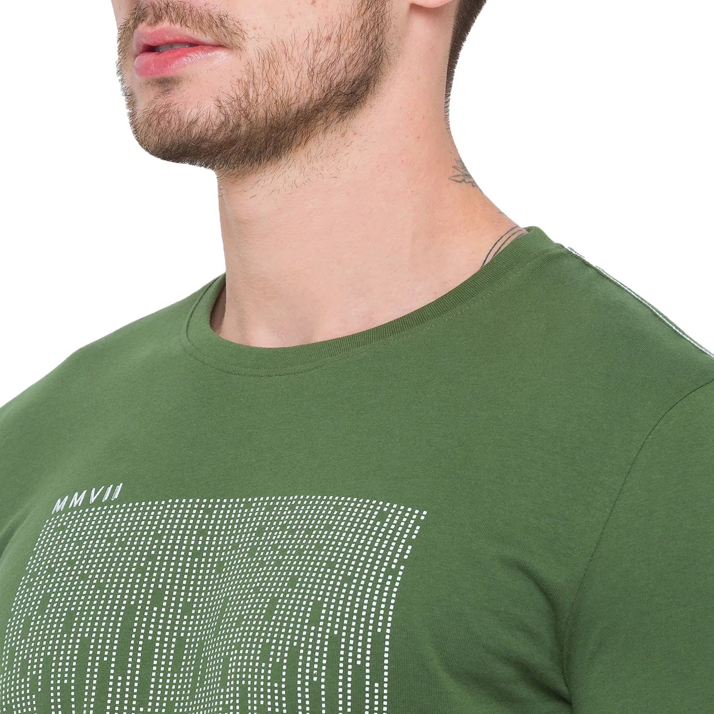 Green Regular Fit Men's Long Sleeves T-Shirt by Being Human Clothing