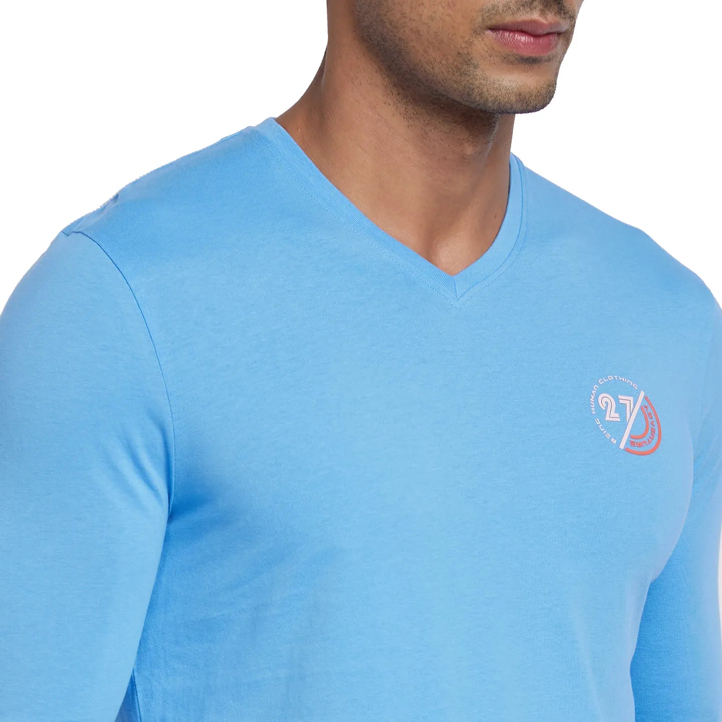 Multicolor Regular Fit Men's Long Sleeves T-Shirt by Being Human Clothing