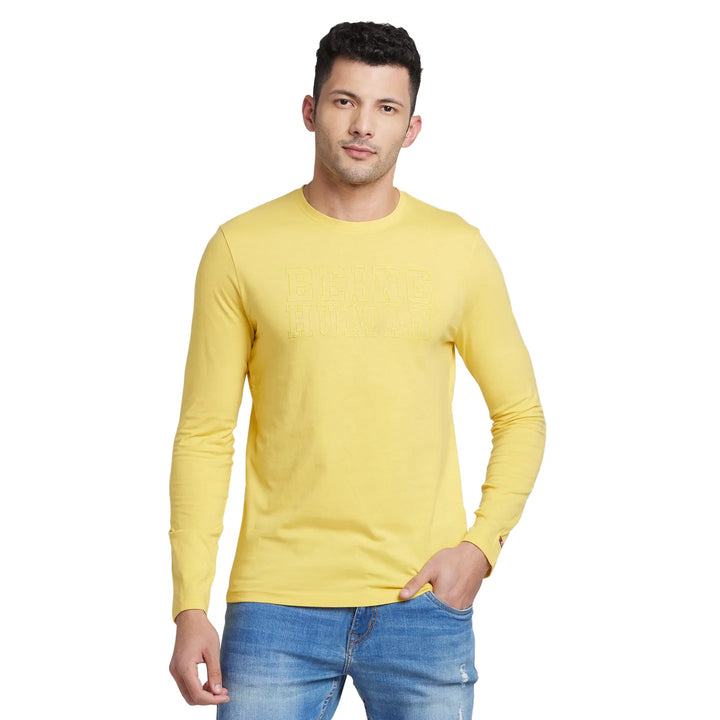 Mimosa Regular Fit Round Neck Men's T-Shirt by Being Human Clothing