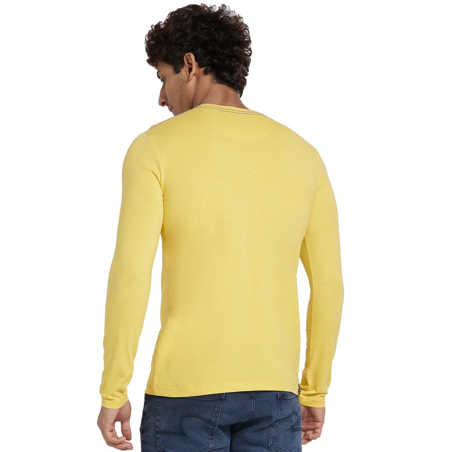 Purple Regular Fit Men's Long Sleeves T-Shirt by Being Human Clothing