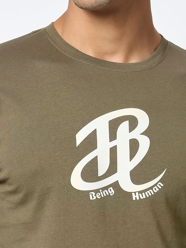 Green Regular Fit Men's Long Sleeves T-shirt