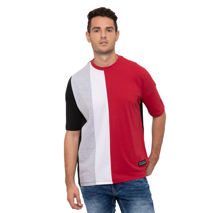 Colorblocked Oversized Fit Men's T-Shirt by Being Human Clothing