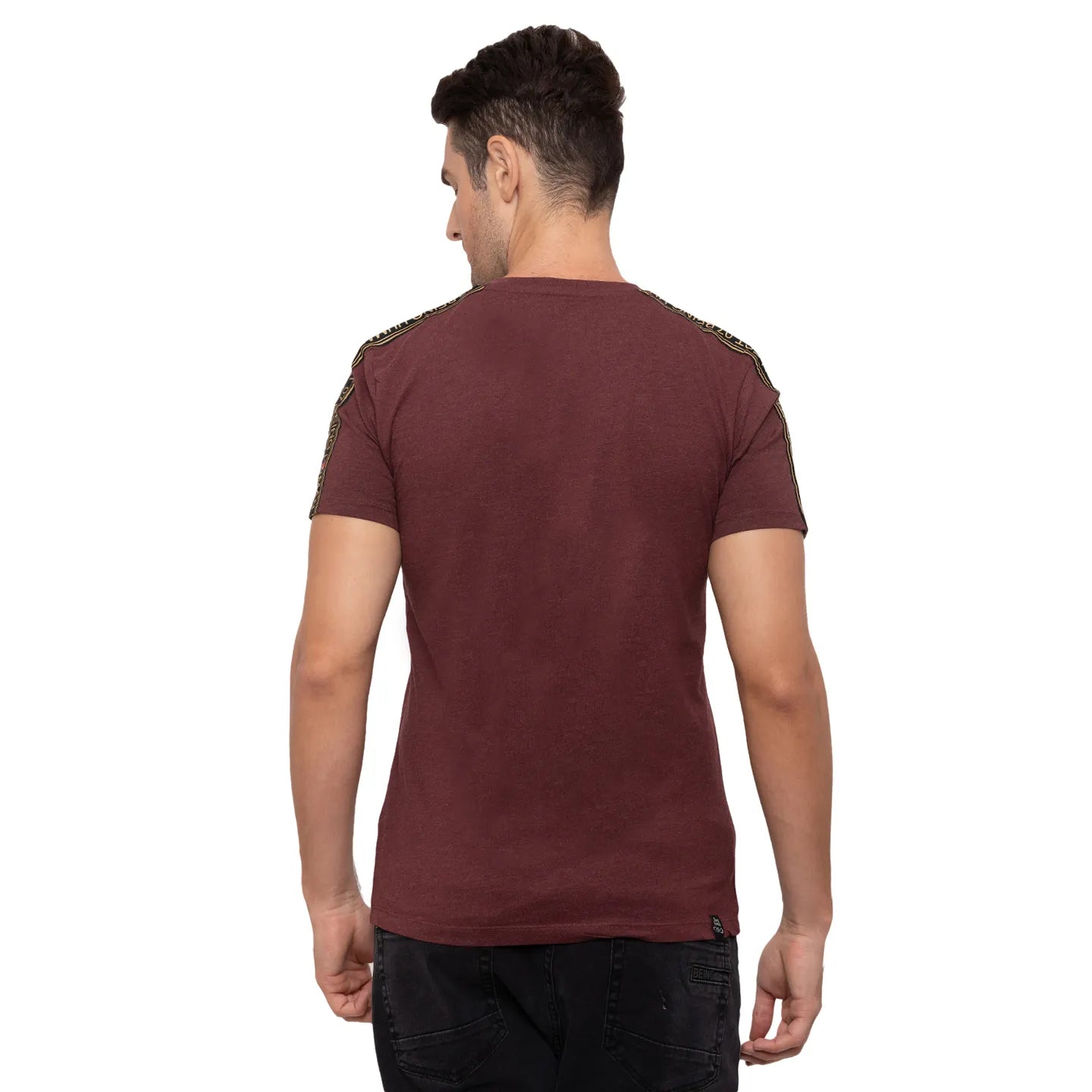 Red Regular Fit Men's Short Sleeves T-Shirt by Being Human Clothing