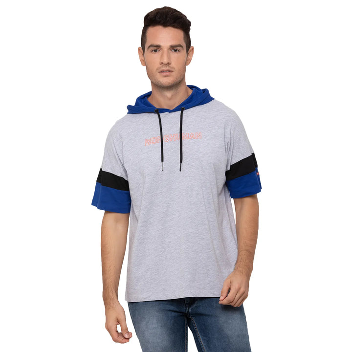 Grey Oversized Fit Men's T-Shirt by Being Human Clothing