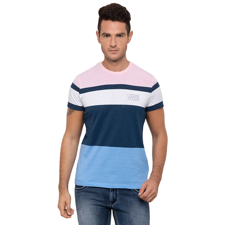 Multicolor Regular Fit Men's T-Shirt by Being Human Clothing