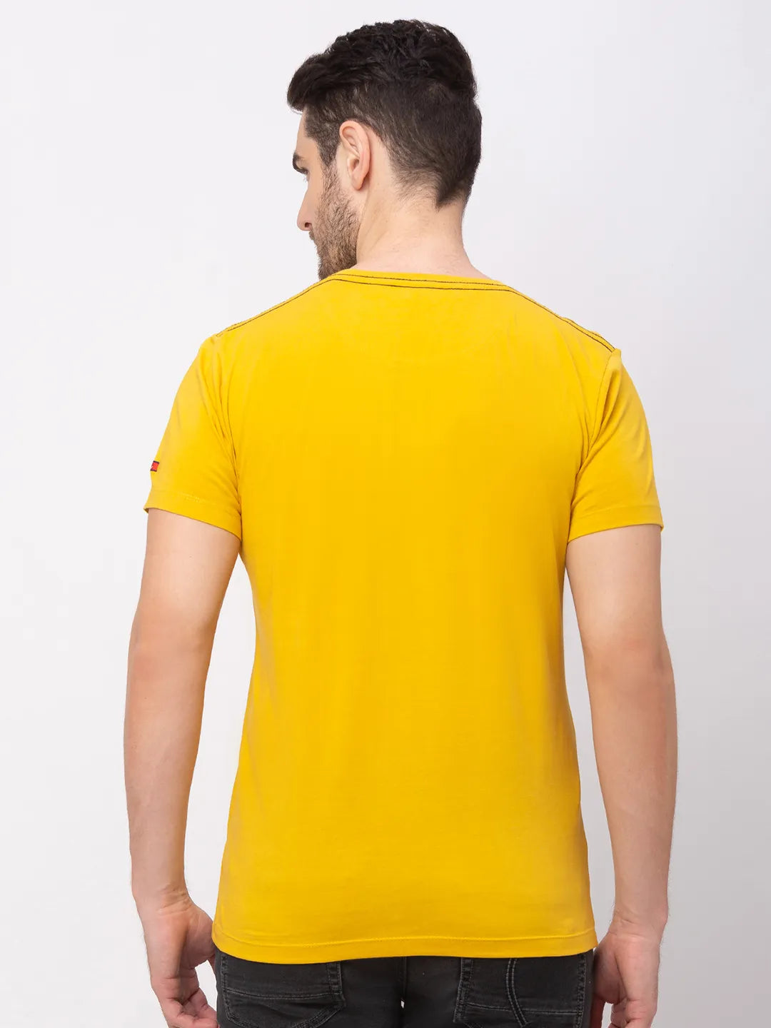 Banana Regular Fit Round Neck Men's T-Shirt by Being Human Clothing