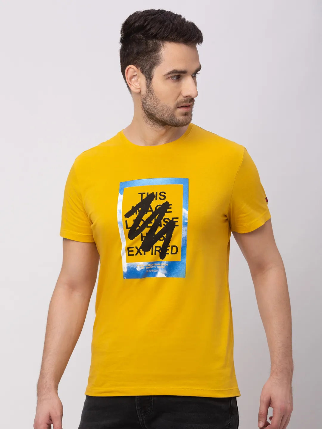 Banana Regular Fit Round Neck Men's T-Shirt by Being Human Clothing