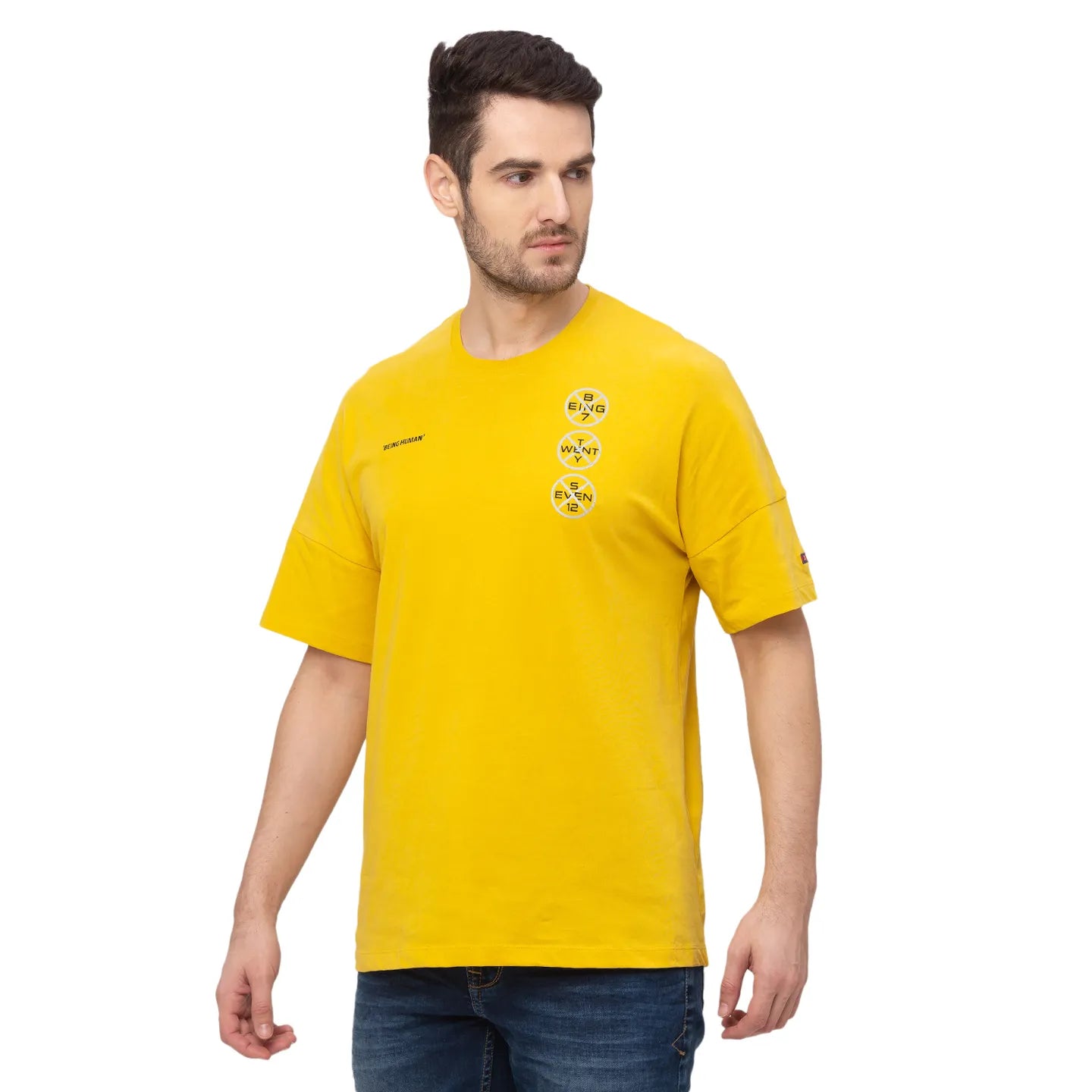 Sulfer Regular Fit Round Neck Men's T-Shirt by Being Human Clothing