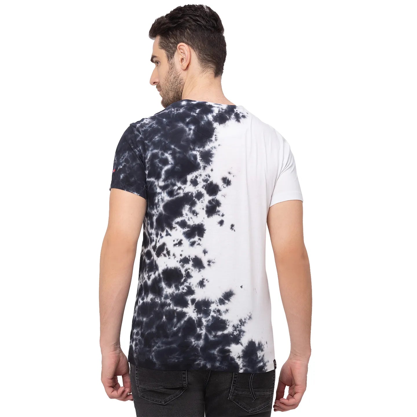 White Regular Fit Men's Short Sleeves T-Shirt by Being Human Clothing