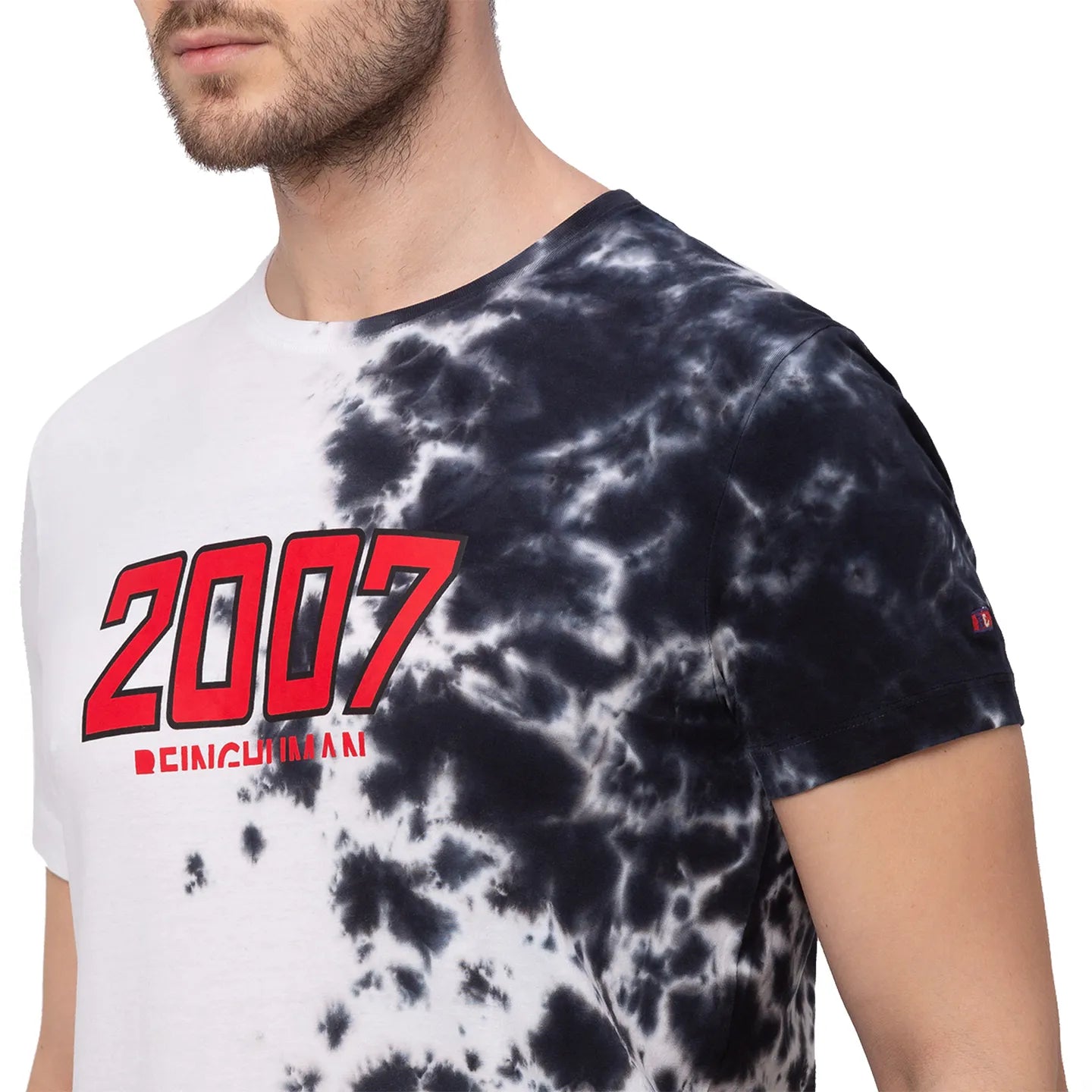 White Regular Fit Men's Short Sleeves T-Shirt by Being Human Clothing