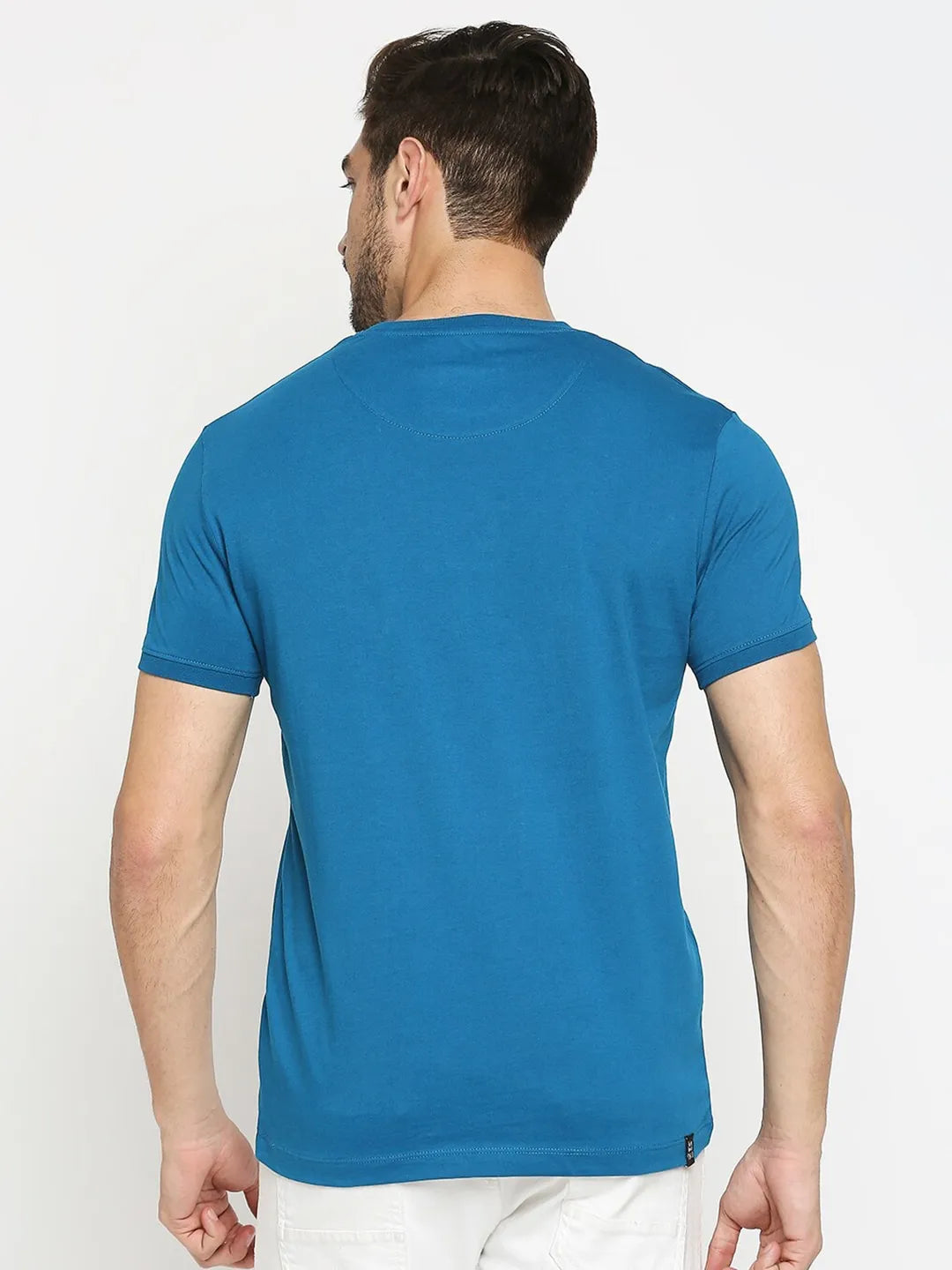 Green Regular Fit Men's Short Sleeves T-Shirt by Being Human Clothing