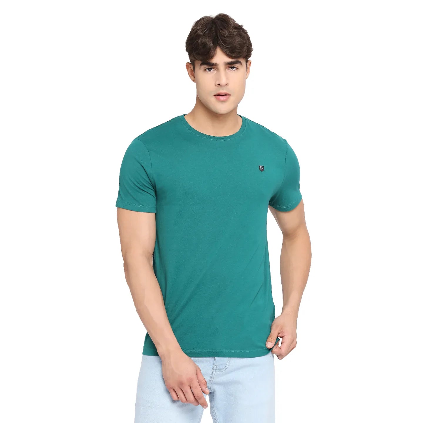 White Regular Fit Men's Short Sleeves T-Shirt by Being Human Clothing