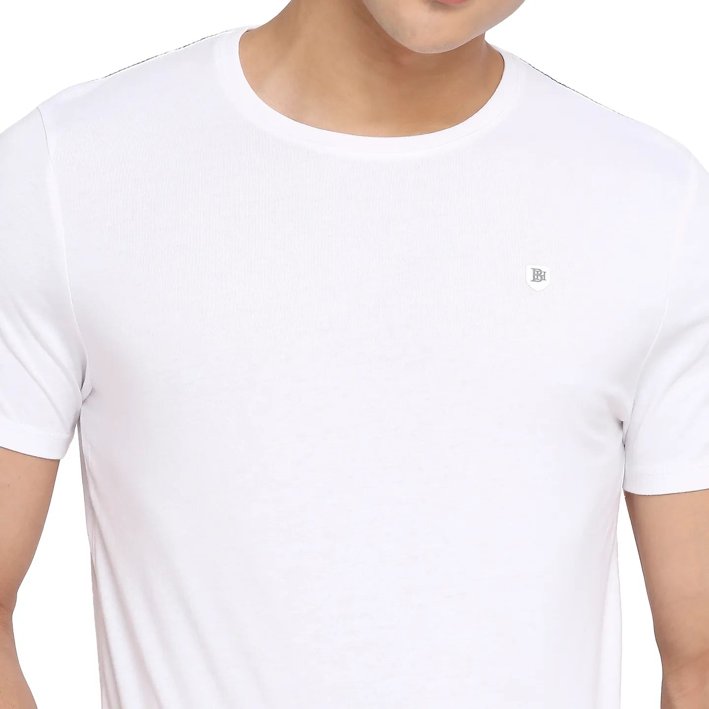 White Regular Fit Men's Short Sleeves T-Shirt by Being Human Clothing