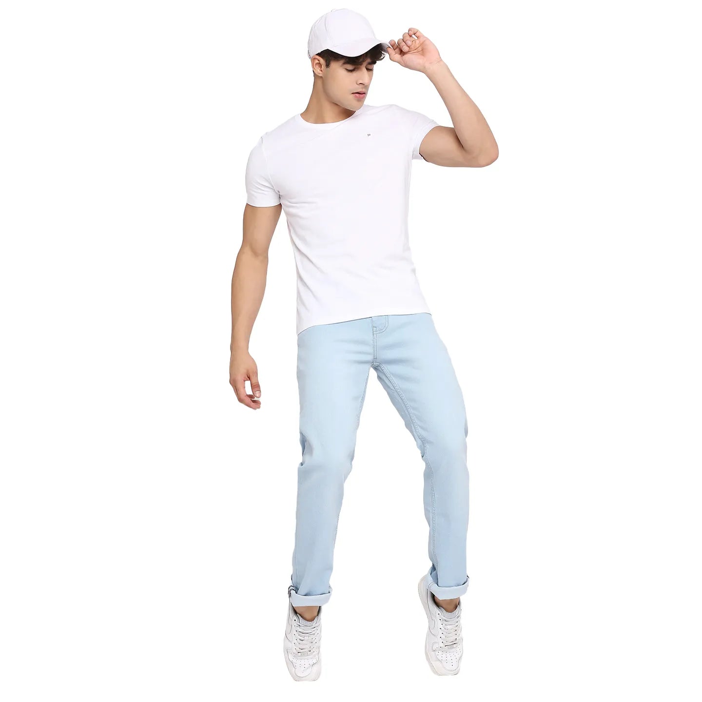 White Regular Fit Men's Short Sleeves T-Shirt by Being Human Clothing