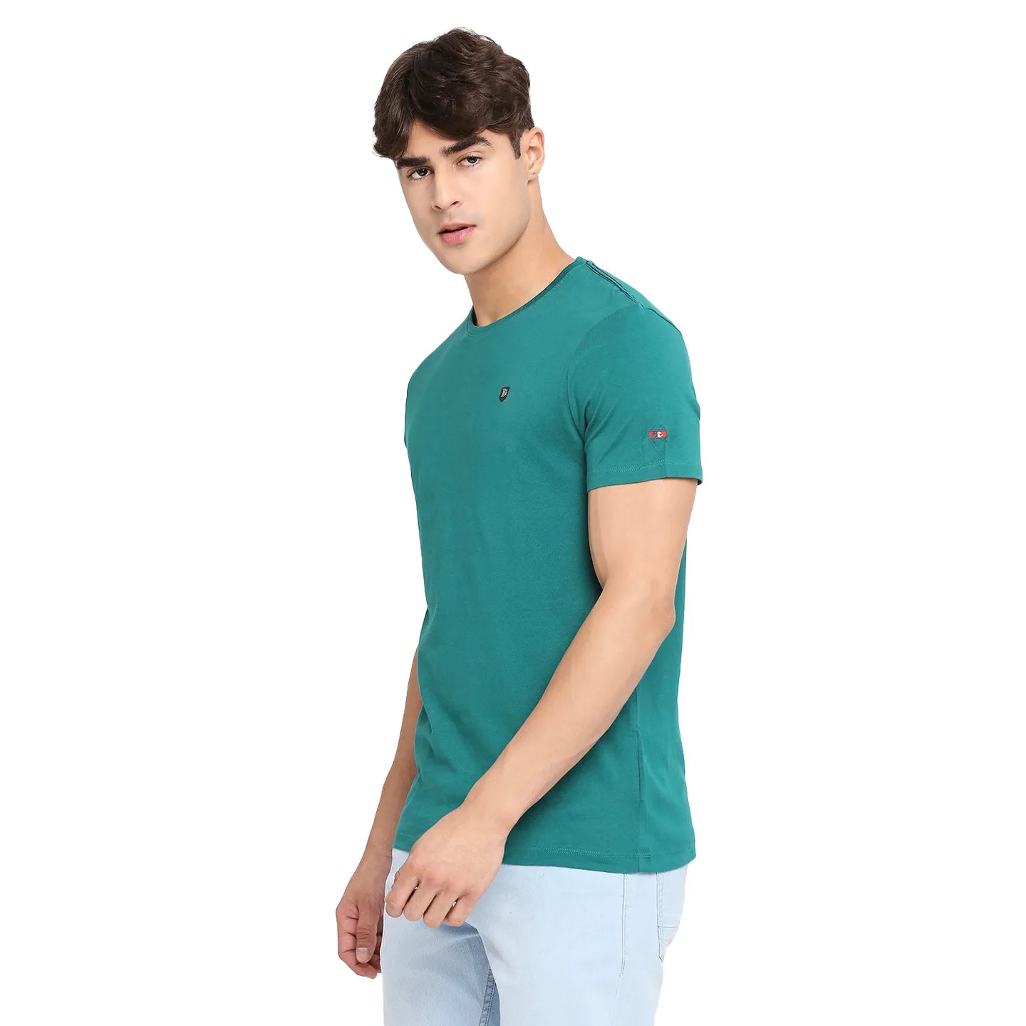 White Regular Fit Men's Short Sleeves T-Shirt by Being Human Clothing