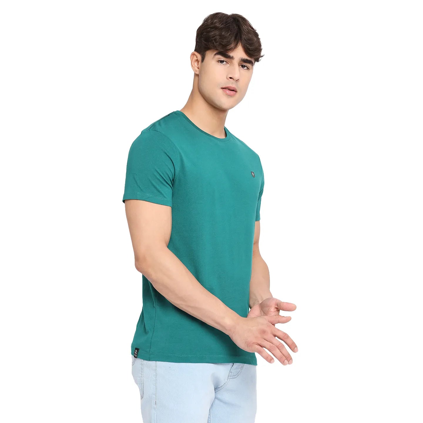 White Regular Fit Men's Short Sleeves T-Shirt by Being Human Clothing