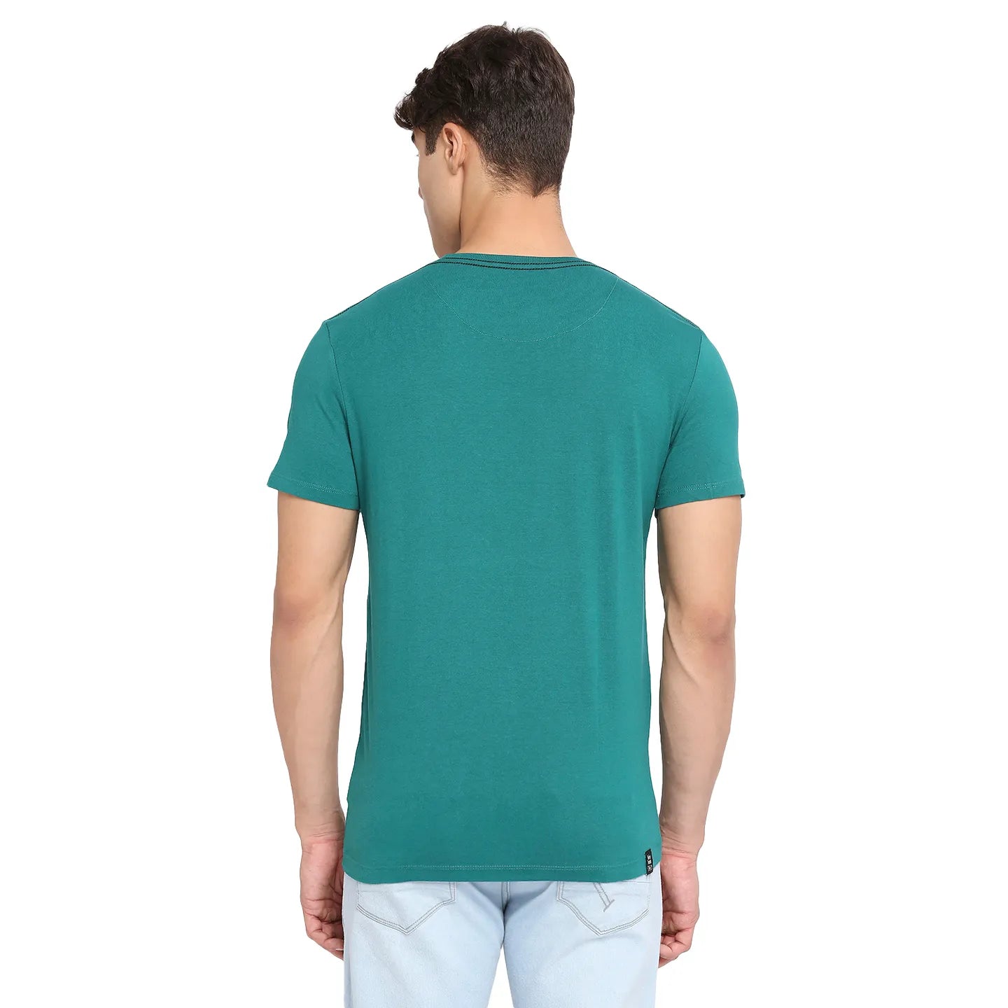 White Regular Fit Men's Short Sleeves T-Shirt by Being Human Clothing