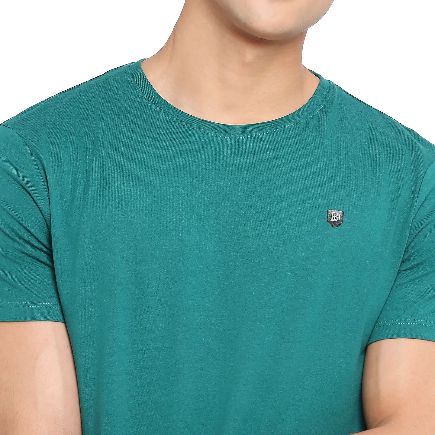 White Regular Fit Men's Short Sleeves T-Shirt by Being Human Clothing