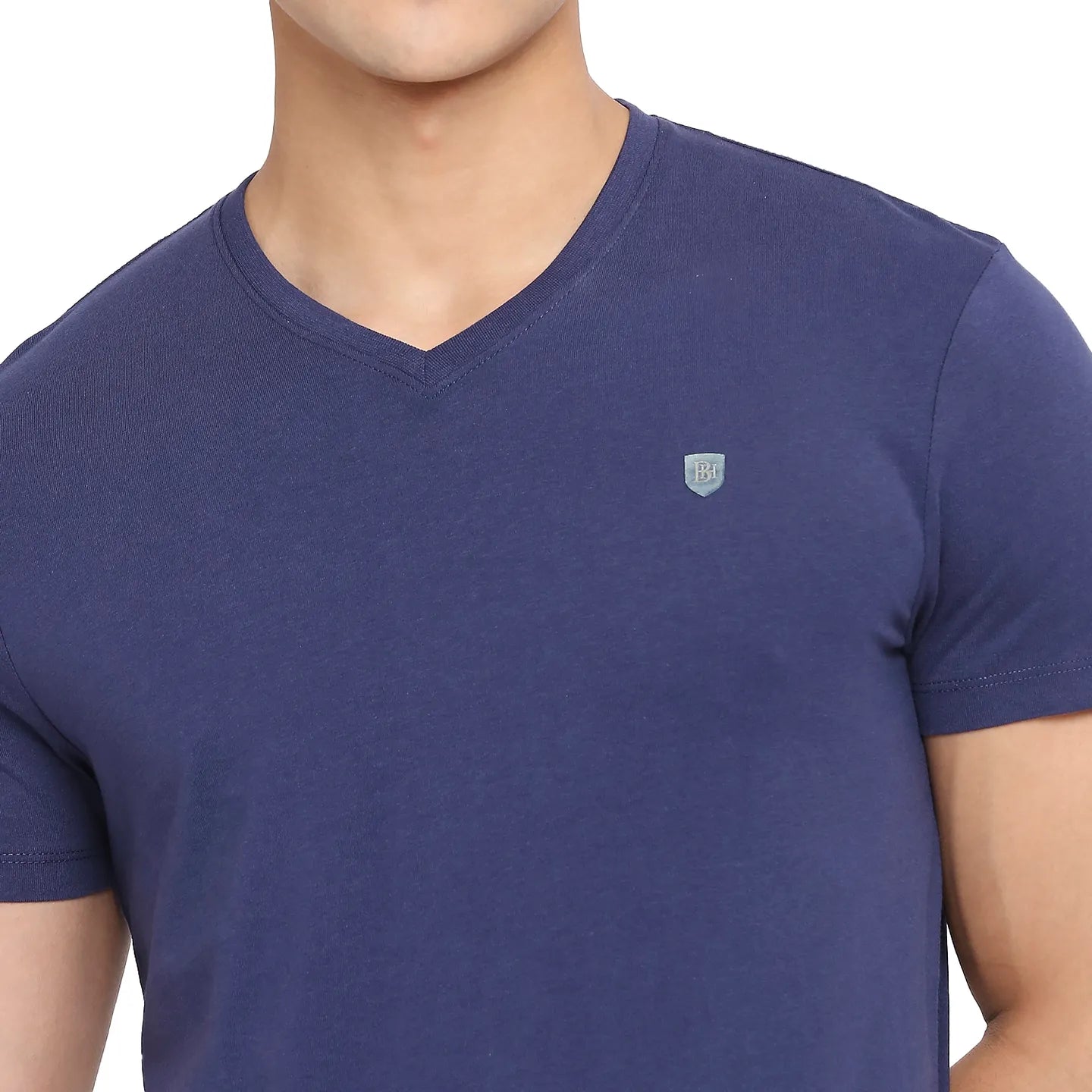 Blue Regular Fit Men's Short Sleeves T-Shirt by Being Human Clothing