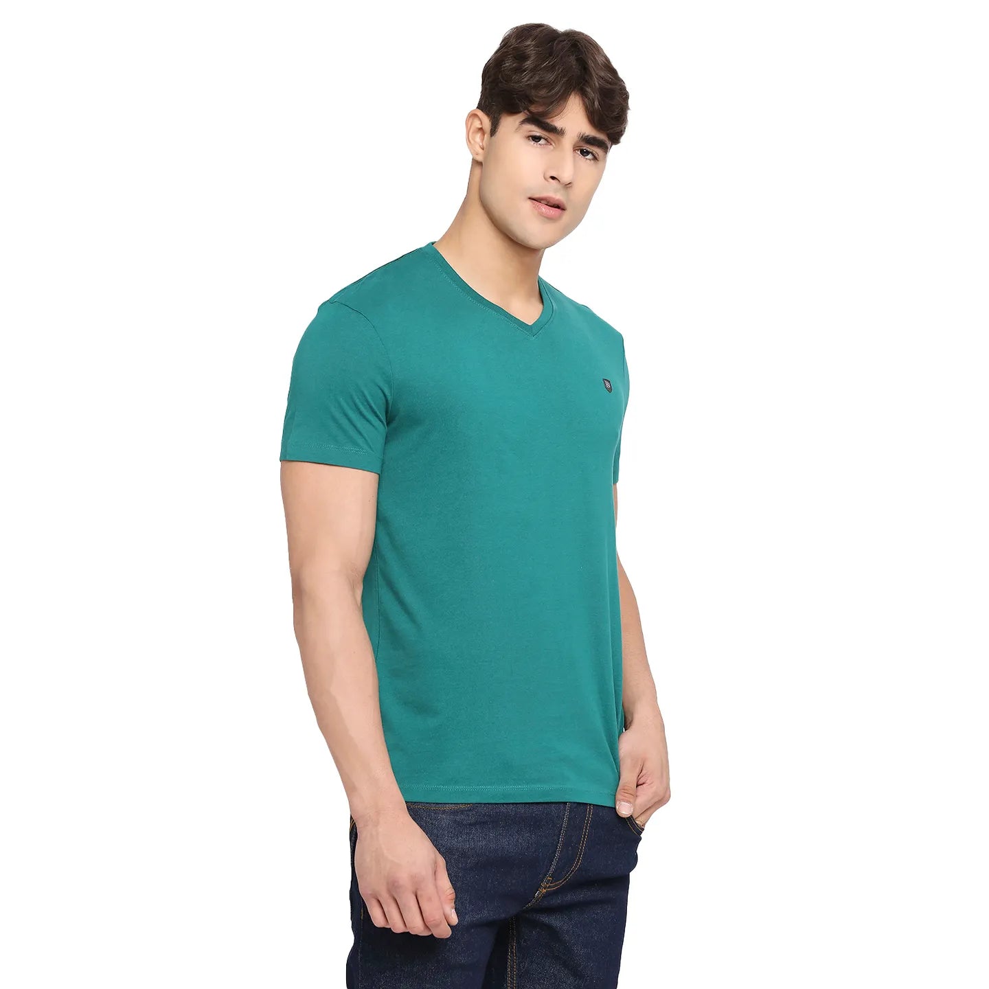 Blue Regular Fit Men's Short Sleeves T-Shirt by Being Human Clothing