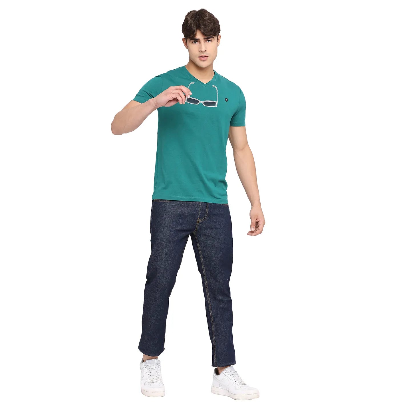 Blue Regular Fit Men's Short Sleeves T-Shirt by Being Human Clothing