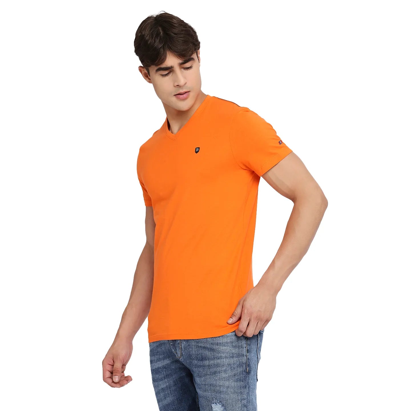 White Regular Fit Men's Short Sleeves T-Shirt by Being Human Clothing